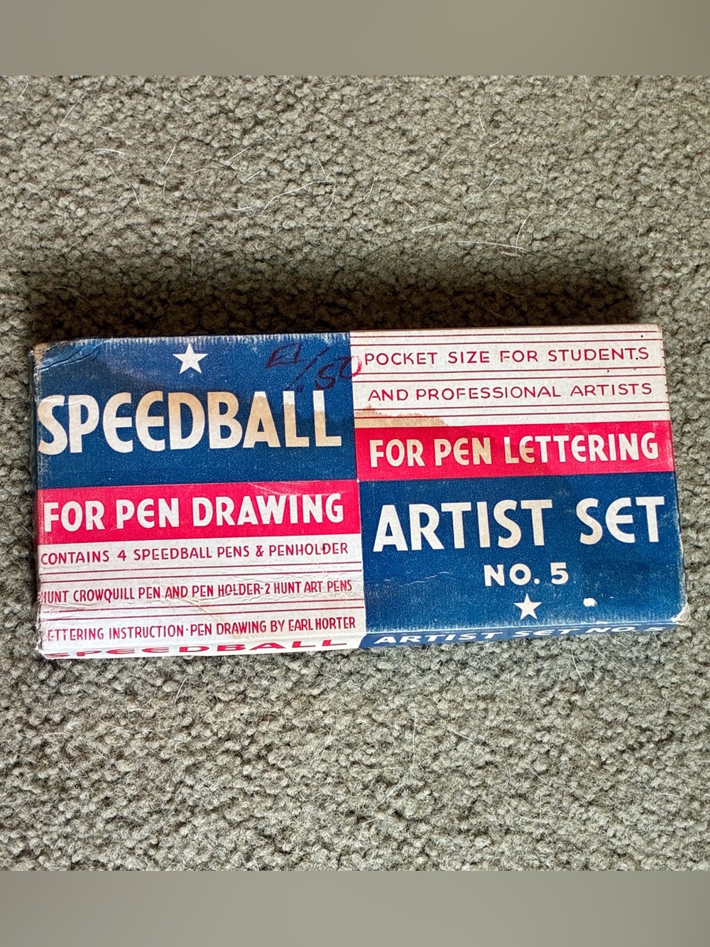 Speedball No 5 Artist Calligraphy Fountain Pen Set-Original Box-Duplicates-VTG
